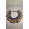 Image 2 : Cleopatra Style Beaded Revival Bib & Decorative Nefertiti Plate 