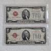 Image 1 : Two Series 1928 G United States $2 Legal Tender Notes FV: $4.00