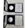 Image 1 : Lot of (2) "W" One Dollar Silver American Eagle Proofs
