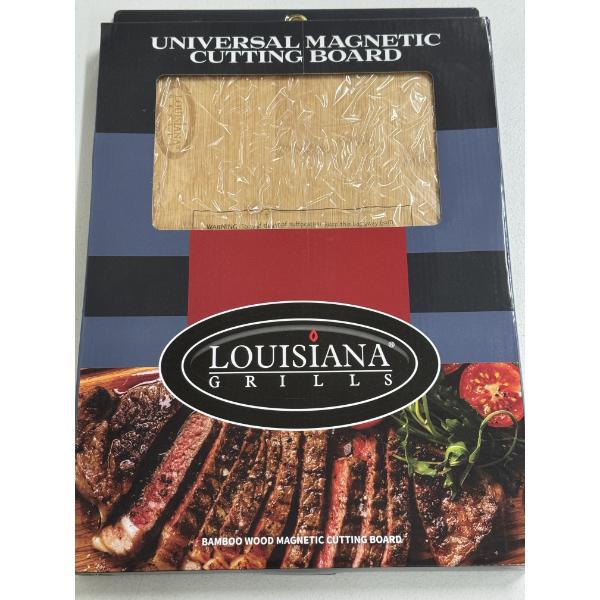 Louisiana Grills Bamboo 14" x 11" Wood Magnetic Cutting Board - Brand New In The Package