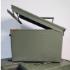 Image 1 : Heavy Duty Authentic Military Ammunition Metal Can With Latching Lid ~ Great for Ammo & COINS ~ 