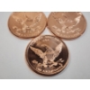 Image 4 : 3 - 1 AVDP Ounce .999 Fine Copper Rounds: 9/11, Colt 45, & M16 Rifle Designs (3 oz Total) Mint Cond.