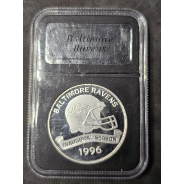 Baltimore Ravens 1 Ounce .999 Silver Round