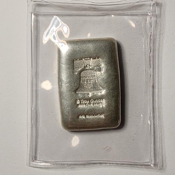 SD Bullion 9999 Fine Silver 5 Troy Ounce Bar in Plastic
