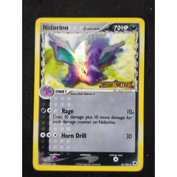 Nidorino Delta Species 35/101 Holo Vintage Pokemon Trading Card
