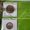 Image 10 : Large Green Binder with Many Assorted World Coins: Italy, Brazil, Columbia, Spain, & More! 
