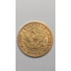 Image 2 : United States 1899 $5 Liberty Head Half Eagle 90% Gold - AGW: 0.2419oz