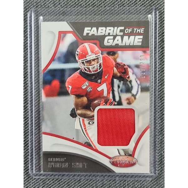 2020 Panini No.11 D'Andre Swift Patch Trading Card NUMBERED 129/299