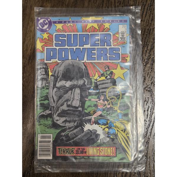 Nov. 85 DC Super Powers Comic In Sealed Plastic. Excellent Condition!
