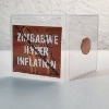Image 1 : 1997 Zimbabwe One Cent Coin Hyper Inflation Coin in Flip w/ Info Card 