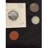 Image 3 : 4 Wheat pennies & 1 Steel Wheat Penny FV $.005 & 1951 Canada King George VI 10 cent piece - FV $0.10