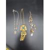 Image 1 : 3 Unique Necklaces - Gorgeous Costume Jewelry - Pendant - Beads - Turquoise Color Beaded with Cool
