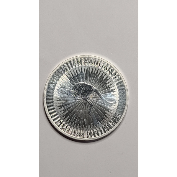 2022 Australian Kangaroo 1 oz .9999 Fine Silver Coin