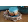 Image 2 : Decorative Home Decor As Shown 4 Pc Group Including Battery Op Light Candle - As Shown