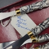 Image 6 : 4 "Briar Rabbit" Spreaders, Pewter Sculpted Rabbits Handles