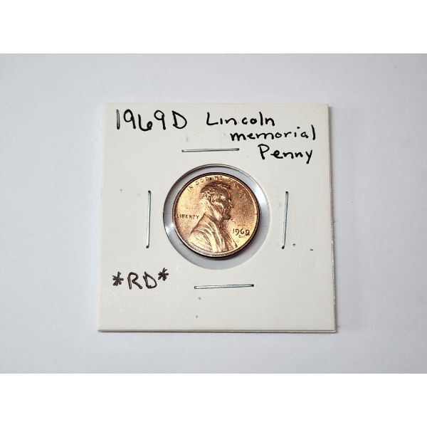 1969-D Lincoln Memorial Cent *RED*