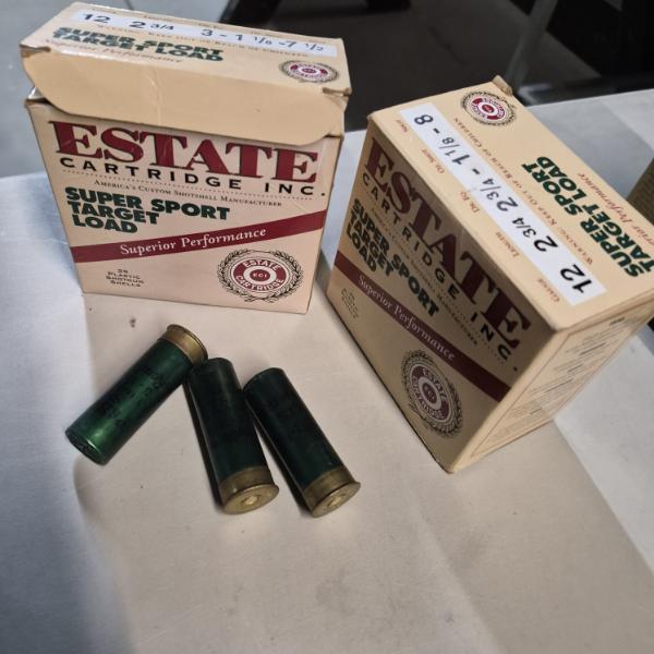 AMMO - SHOT GUN SHELLS - 2 BOXES 12 GAUGE - 2 3/4"  - 7 1/2 & 8 SHOT -SEE PICS