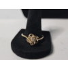 Image 2 : 10K Gold Twist-Detailed Size 12 Ring with Diamond & Two Pieces of 10K Gold Chain - Total Weight: 3.2