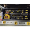 Image 2 : Loaded Plastic Stanley Toolbox- Includes Level, Socket Set, Wrenches, Knife, Tape, Screwdrivers & Mo