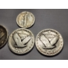 Image 5 : $0.85 in 90% Silver U.S. Coins - Three Standing Liberty Quarters & A Mercury Dime