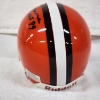 Image 4 : HAND SIGNED Ozzie Newsome 1999 Hall Of Fame Football Player MINI Sized Cleveland Browns Helmet