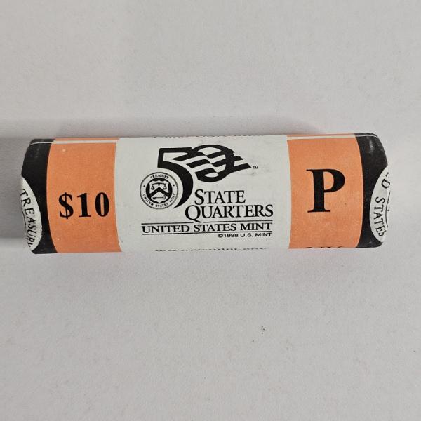Unopened $10 United States Mint Paper-Wrapped Roll of 2006-P Nevada State Quarters