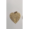 Image 4 : 14K Gold Heart-shaped Floral Openwork Pendant & 14K Gold Two-Tone Celestial Pendant - Weight: 2.1g