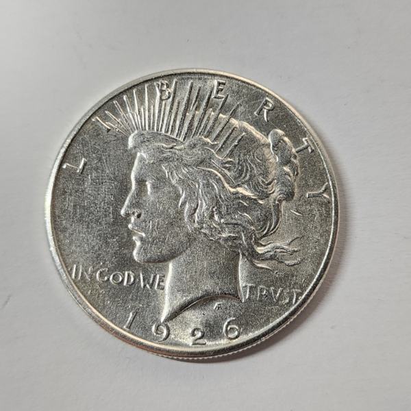 United States 1926-S Silver Peace Dollar - 90% U.S. Silver Coin