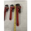 Image 5 : 4 Heavy Duty Pipe Wrenches - Lightly Used