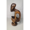Image 4 : Vintage 10" Tall African Wood Hand Carved Sculpture 