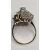 Image 4 : Women's 14K Yellow Gold Diamond Cluster Cocktail Ring - Size 7 - Weight: 7.2g