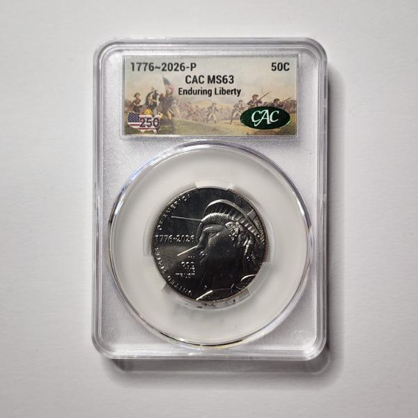 CAC MS63 Graded 2026-P Enduring Liberty United States Quarter