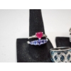 Image 2 : Six Assorted Sterling Silver Rings - Various Syles, Sizes, and Gemstones - Total Weight: 21.3g