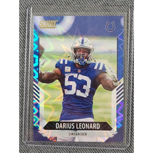 2021 Panini Score Football No.164 Darius Leonard NUMBERED 05/20