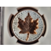 Image 3 : NGC Reverse Proof 70 Canada 2022 Silver 1 Oz Maple Leaf Super Incuse Rose Gilt