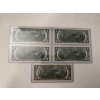 Image 2 : 5 - 1976 Thomas Jefferson $2.00 Bills In Protective Holders - Mint Condition