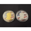 2 - Donald J. Trump 2024 Gold & Silver Campaign Challenge Coins In Holders - Mint Condition