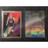 Image 1 : Skybox 1990 14 Larry Bird Trading Card and Upper Deck 92/93 AW2 John Stockton Holograph Trading Card