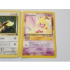Image 4 : Three 1st Edition Vintage Pokemon Cards: Oddish 58/64, Eevee 55/82, & Smoochum 54/64