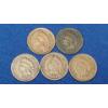 Image 1 : 1864, 1888, 1897, 1900 & 1904 Indian Head Cents - Face Value: $0.05