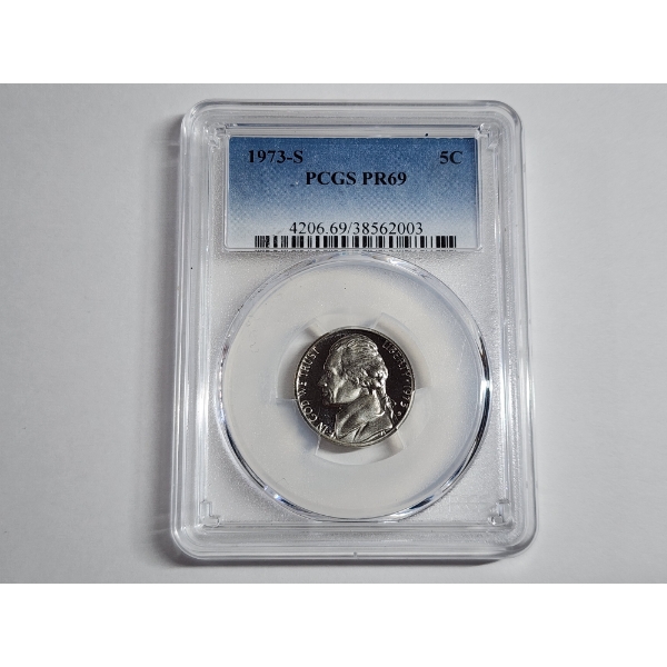1973-S Jefferson Nickel Graded PCGS PR 69