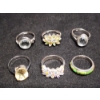 Image 2 : Gorgeous Sterling Silver Rings Ft. Topaz, Sapphire & More - Weighing Total of 17.1 Grams
