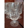 Image 2 : Quantity 7 - Clear 5 1/2" Handled Thin Cups / Mugs As Shown - Gently Used unmarked