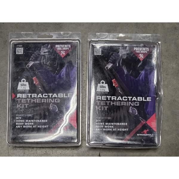 New In Box- Two Retractable Tethering Kits. Prevents Tool Drops!