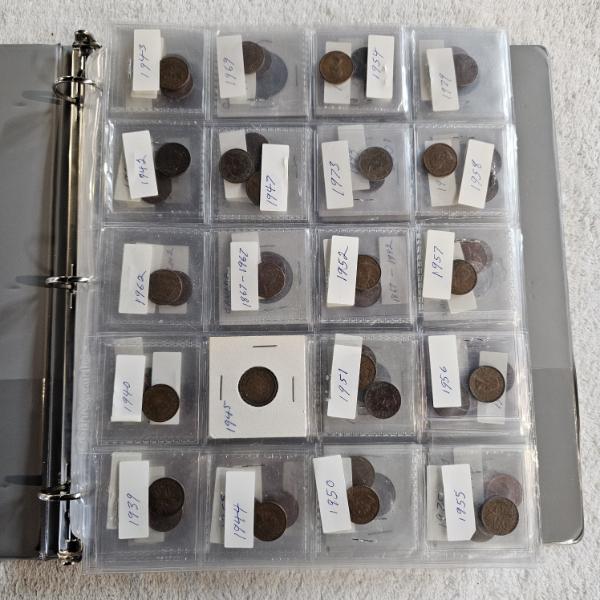 Sorted and Dated International Coin Collection in Protective Binder with Page Sleeves