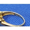 Image 4 : Stunning 14K Gold Ring with Dark Blue Stone - Size 7.5 - 3.5g