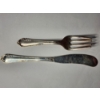 Image 1 : Reed & Barton Sterling Silver Fork & Knife With Stunning Dancing Flowers Design Weighing 42 Grams