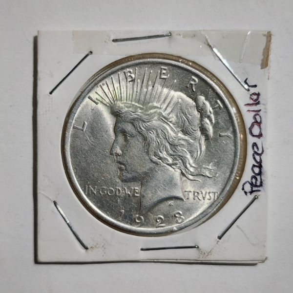 90% Silver United States 1923 Peace Dollar ~ Silver Dollar Minted in Philadelphia