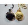 Image 4 : Two Pocket Watches: Black Finish & Two-Tone Chinese Dragon 