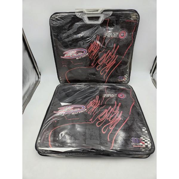 New! Universal Speed Glo Lighted Seat Cover Pair Pulses To The Beat Of Music!